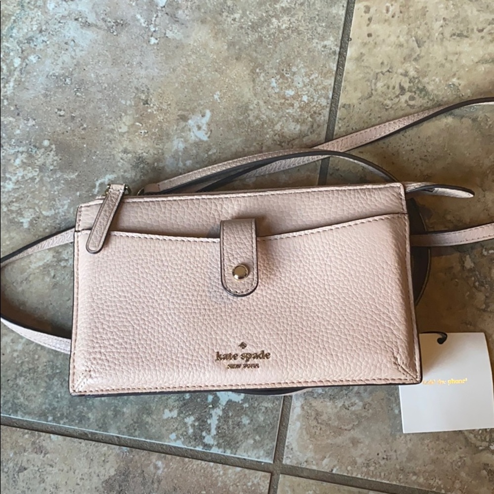 Light pink Kade spade crossbody